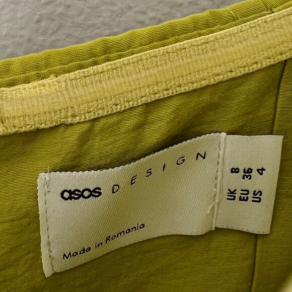 ASOS Design Dress Bandeau Slip Corset Maxi Green Strapless Women's Size 4 NWT - Picture 11 of 12